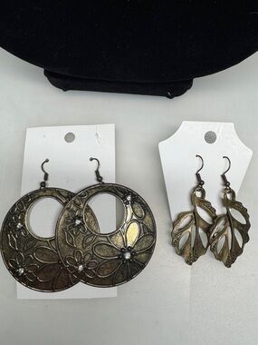 Brass earrings style bundle